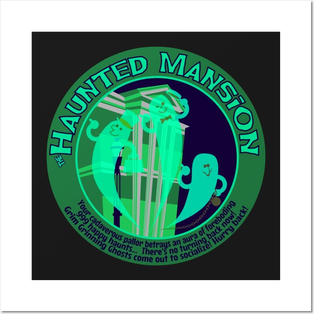 Haunted Mansion (spooky green) Wall Art by brodiehbrockie